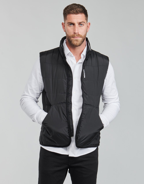 Calvin Klein Jeans PADDED VEST Black - Fast delivery | Spartoo Europe ! -  Clothing Duffel coats Men 140,80 €