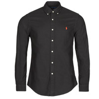 material Men long-sleeved shirts Polo Ralph Lauren CAMISETA Black