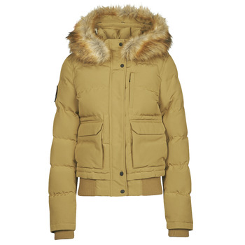 Clothing Women Duffel coats Superdry EVEREST BOMBER Brown / Clear
