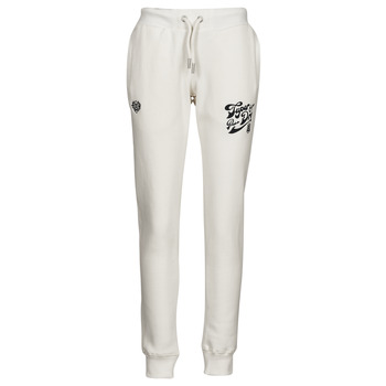 material Women Tracksuit bottoms Superdry PRIDE IN CRAFT JOGGER Ecru