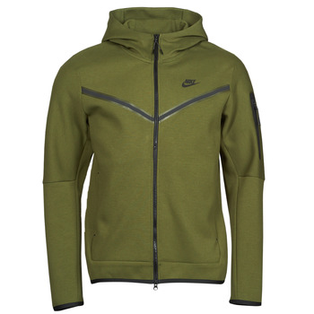 Clothing Men Jackets Nike NIKE SPORTSWEAR TECH FLEECE Green / Black