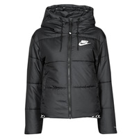 material Women Duffel coats Nike W NSW TF RPL CLASSIC TAPE JKT Black / White