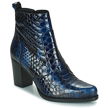 Shoes Women Boots Regard SALLY Black / Blue