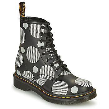Shoes Women Mid boots Dr. Martens 1460 White / Grey