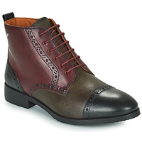 Shoes Women Mid boots Pikolinos ROYAL Bordeaux / Black / Brown