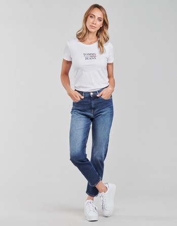 material Women straight jeans Tommy Jeans IZZIE HR SLIM ANKLE AE632 MBC Marine