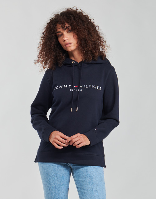 Tommy Hilfiger HERITAGE HILFIGER HOODIE LS Blue - Fast delivery | Spartoo Europe ! - Clothing sweaters 132,00 €