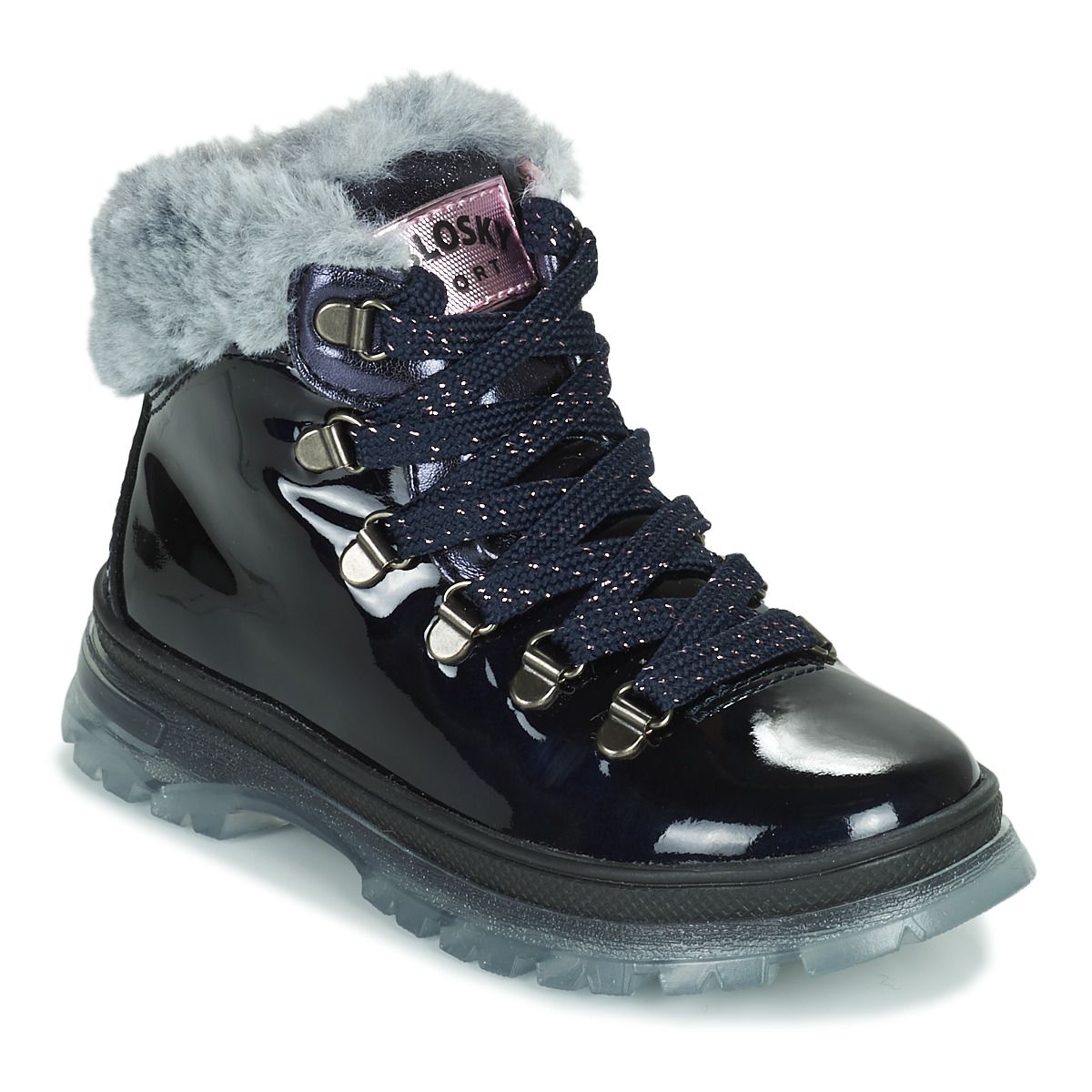 Shoes Girl Mid boots Pablosky 404429 Blue