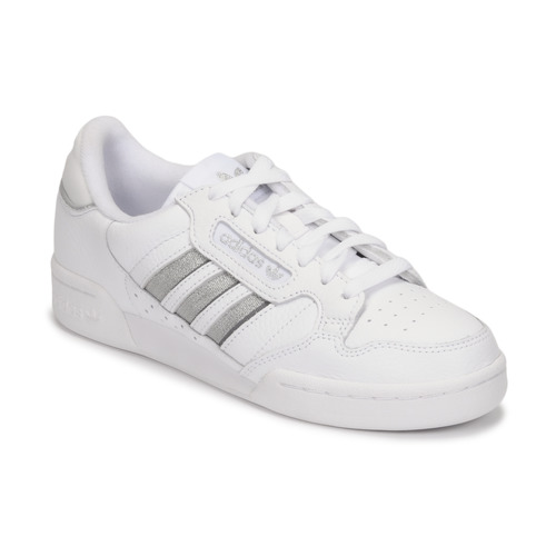 Shoes Women Low top trainers adidas Originals CONTINENTAL 80 STRI White / Silver