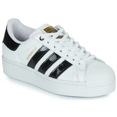 adidas Originals SUPERSTAR BOLD W White / Black / Varnish - Fast delivery |  Spartoo Europe ! - Shoes Low top trainers Women 110,00 €