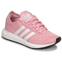 Shoes Girl Low top trainers adidas Originals SWIFT RUN X J Pink / White