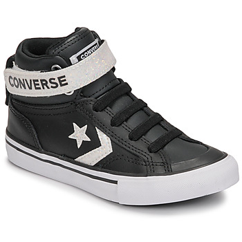 Shoes Girl High top trainers Converse PRO BLAZE STRAP WINTER GLITTER HI Black / Silver