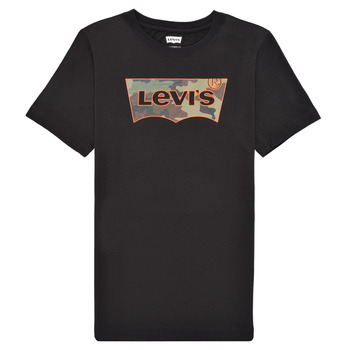 material Boy short-sleeved t-shirts Levi's SHORT SLV GRAPHIC TEE SHIRT Black