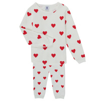 material Girl Sleepsuits Petit Bateau CASSANDRE White / Red