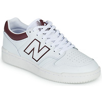 Shoes Men Low top trainers New Balance 480 White / Bordeaux