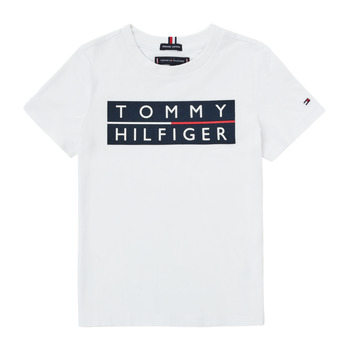 material Boy short-sleeved t-shirts Tommy Hilfiger TERRAD White