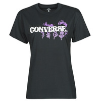 material Women short-sleeved t-shirts Converse HYBRID FLOWER RELAXED TEE Black