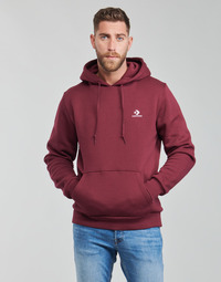 material Men sweaters Converse EMBROIDERED STAR CHEVRON PULLOVER HOODIE BB Bordeaux
