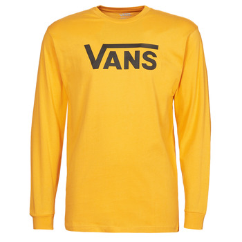 material Men Long sleeved shirts Vans VANS CLASSIC LS Yellow / Black