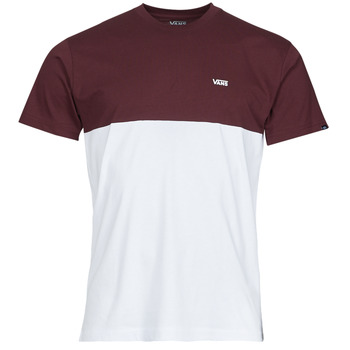 material Men short-sleeved t-shirts Vans COLORBLOCK TEE White