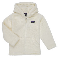 Clothing Children Blouses Patagonia FURRY FRIENDS HOODY White
