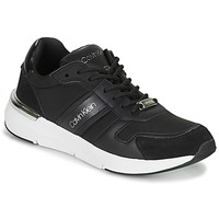 Shoes Women Low top trainers Calvin Klein Jeans FLEXRUNNER MIXED MATERIALS Black / Silver