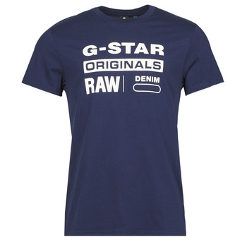 material Men short-sleeved t-shirts G-Star Raw GRAPHIC 8 R T SS Blue