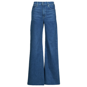 Clothing Women bootcut jeans G-Star Raw DECK ULTRA HIGH WIDE LEG Blue