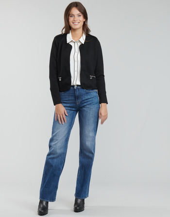 material Women straight jeans Le Temps des Cerises PULP HIGH 24 Blue