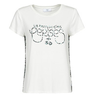 material Women short-sleeved t-shirts Le Temps des Cerises LAUREN White