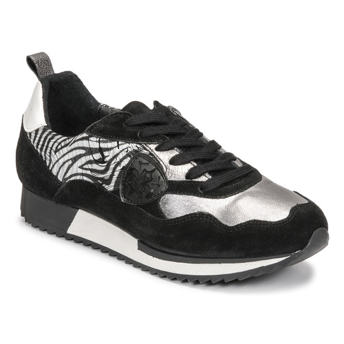Shoes Women Low top trainers Philippe Morvan ROX Black / Silver