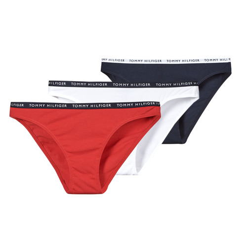 Tommy Hilfiger BIKINI X3 Marine / Red White - Fast delivery | Spartoo Europe ! - Underwear Knickers/panties Women 46,00 €
