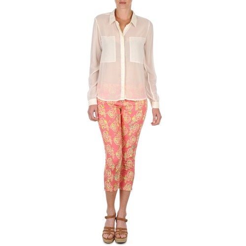 Clothing Women cropped trousers Manoush PANTALON GIPSY JEANS Pink