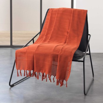 Home Blankets, throws Douceur d intérieur LILIA Terracotta