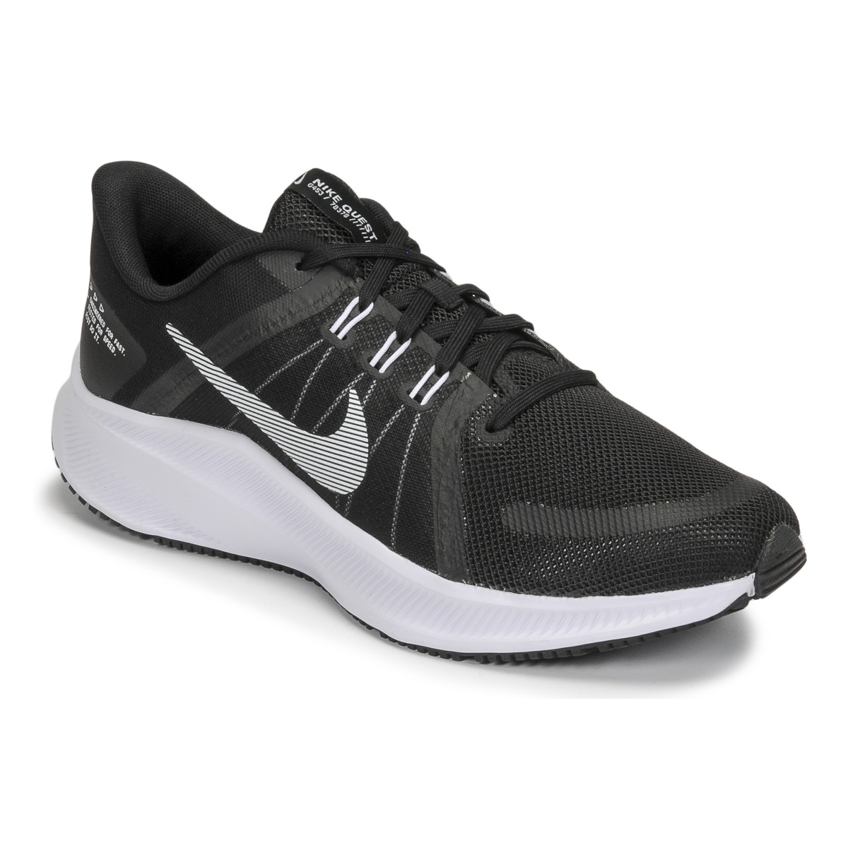 WMNS NIKE QUEST 4 Black / White - Fast delivery | Spartoo Europe ! - Shoes Running-shoes Women