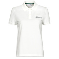 material Women short-sleeved polo shirts Lacoste PF7251 White