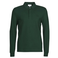 material Men long-sleeved polo shirts Lacoste PARIS POLO CLASSIQUE Green