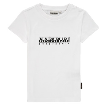 material Boy short-sleeved t-shirts Napapijri S-BOX SS White