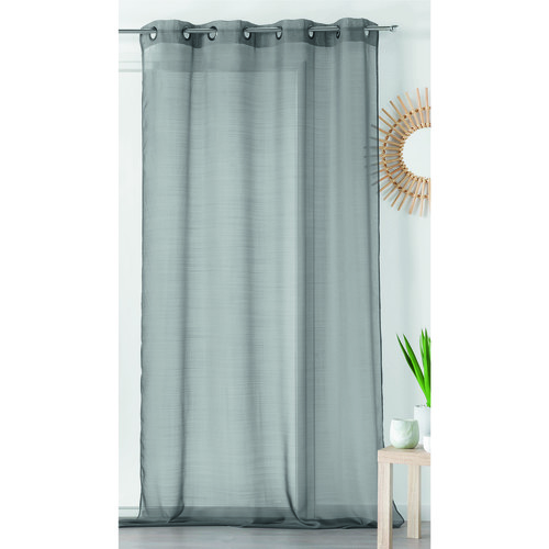Home Sheer curtains Linder ETAMINE GIVREE Grey / Dark