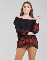 material Women Blouses Desigual EIRE Black / Red