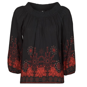 material Women Blouses Desigual EIRE Black / Red