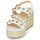 Shoes Women Sandals Cosmo Paris HOURA White / Gold