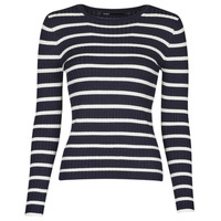 material Women jumpers Only ONLNATALIA Marine / White