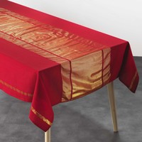 Home Napkin / table cloth / place mats Douceur d intérieur ELEGANCIA Red / Et  / Gold