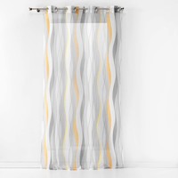 Home Sheer curtains Douceur d intérieur ONDULYS White / Et  / Yellow
