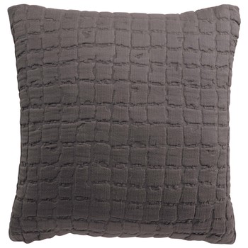 Home Cushions covers Vivaraise SWAMI Grey / Asphalte
