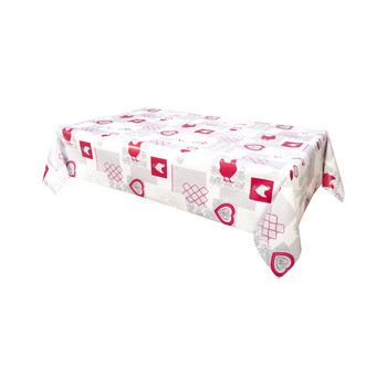 Home Napkin / table cloth / place mats Habitable AUDREY - ROUGE - 140X200 CM Red