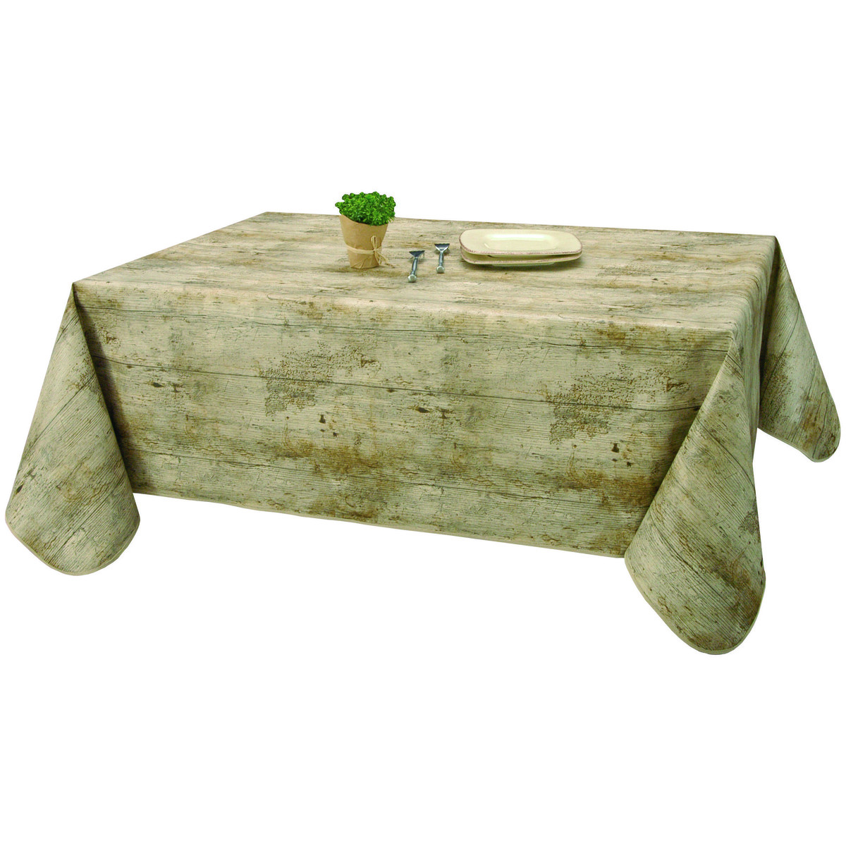 Home Napkin / table cloth / place mats Habitable COTTAGE NATUREL - MARRON - 140X250 CM Brown