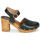 Shoes Women Clogs JB Martin BAVARDE Veal / Black