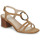 Shoes Women Sandals JB Martin ECUME Goat / Velvet / Camel